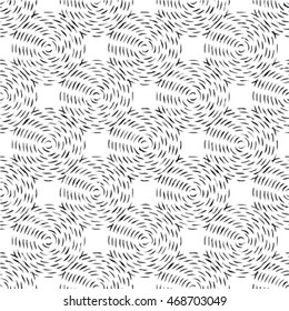 Abstract seamless pattern. Geometric line black and white ornament. Ornamental stylish background. Abstract stripe tile texture