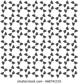 Abstract seamless pattern. Geometric line black and white ornament. Ornamental stylish background. 