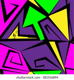 abstract seamless pattern with geometric lines and bright  elements for for textile. pattern for boy and girl