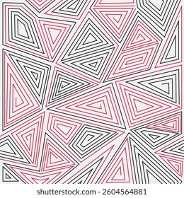 Abstract seamless pattern geometric mosaic thin lines endless texture