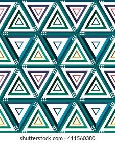 abstract seamless pattern. Geometric ornament. Vector 