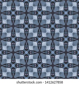 Abstract seamless pattern in geometric ornamental style. Modern stylish abstract texture
