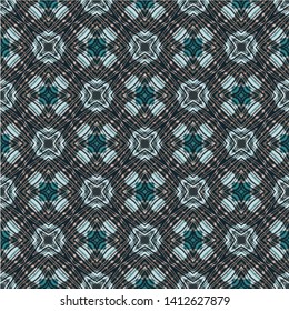 Abstract seamless pattern in geometric ornamental style. Modern stylish abstract texture