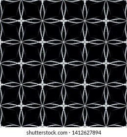 Abstract seamless pattern in geometric ornamental style. Modern stylish abstract texture