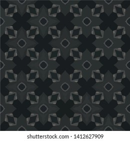 Abstract seamless pattern in geometric ornamental style. Modern stylish abstract texture