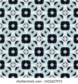 Abstract seamless pattern in geometric ornamental style. Modern stylish abstract texture
