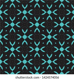 Abstract seamless pattern in geometric ornamental style. Modern stylish abstract texture