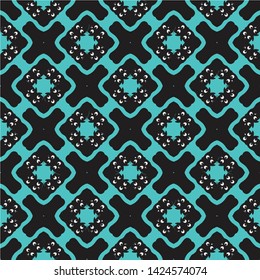 Abstract seamless pattern in geometric ornamental style. Modern stylish abstract texture