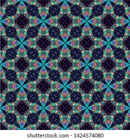 Abstract seamless pattern in geometric ornamental style. Modern stylish abstract texture
