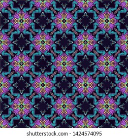 Abstract seamless pattern in geometric ornamental style. Modern stylish abstract texture