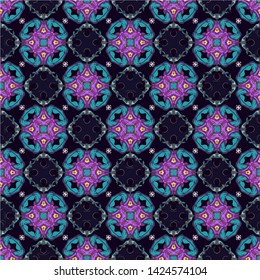 Abstract seamless pattern in geometric ornamental style. Modern stylish abstract texture