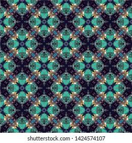 Abstract seamless pattern in geometric ornamental style. Modern stylish abstract texture
