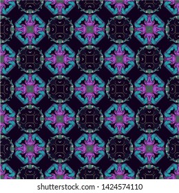 Abstract seamless pattern in geometric ornamental style. Modern stylish abstract texture