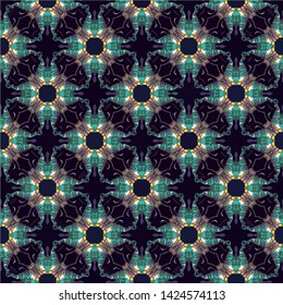 Abstract seamless pattern in geometric ornamental style. Modern stylish abstract texture