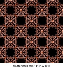 Abstract seamless pattern in geometric ornamental style. Modern stylish abstract texture