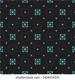 Abstract seamless pattern in geometric ornamental style. Modern stylish abstract texture