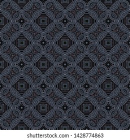 Abstract seamless pattern in geometric ornamental style. Modern stylish abstract texture