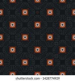 Abstract seamless pattern in geometric ornamental style. Modern stylish abstract texture