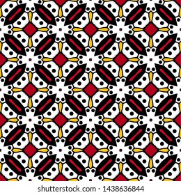 Abstract seamless pattern in geometric ornamental style. Modern stylish abstract texture