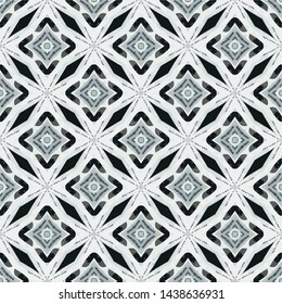 Abstract seamless pattern in geometric ornamental style. Modern stylish abstract texture
