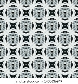 Abstract seamless pattern in geometric ornamental style. Modern stylish abstract texture