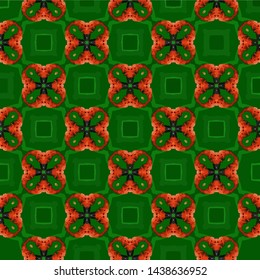 Abstract seamless pattern in geometric ornamental style. Modern stylish abstract texture