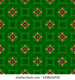 Abstract seamless pattern in geometric ornamental style. Modern stylish abstract texture
