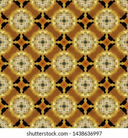 Abstract seamless pattern in geometric ornamental style. Modern stylish abstract texture