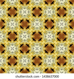 Abstract seamless pattern in geometric ornamental style. Modern stylish abstract texture