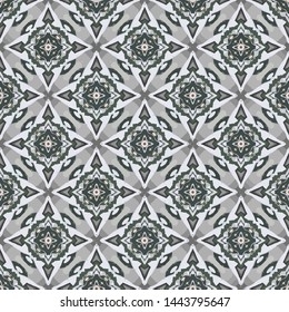 Abstract seamless pattern in geometric ornamental style. Modern stylish abstract texture