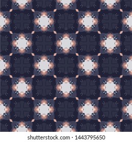 Abstract seamless pattern in geometric ornamental style. Modern stylish abstract texture