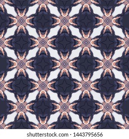 Abstract seamless pattern in geometric ornamental style. Modern stylish abstract texture