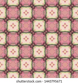 Abstract seamless pattern in geometric ornamental style. Modern stylish abstract texture