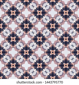 Abstract seamless pattern in geometric ornamental style. Modern stylish abstract texture