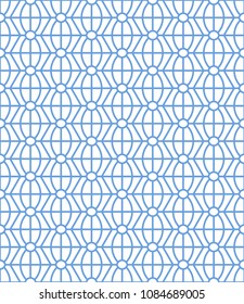 Abstract seamless pattern of the geometric ornaments