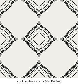 Abstract seamless pattern with geometric  ornaments. Seamless background.