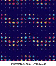 Abstract seamless pattern of geometric semitones.
