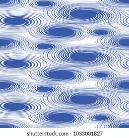 Abstract Seamless pattern with geometric shapes. Background with Chaotic elements. Pattern is suitable for posters, postcards, fabric or wrapping paper.