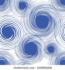Abstract Seamless pattern with geometric shapes. Background with Chaotic elements. Pattern is suitable for posters, postcards, fabric or wrapping paper.