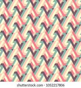 Abstract seamless pattern of geometric shapes.