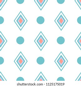 Abstract Seamless Pattern. Geometric shapes seamless vector pattern. 