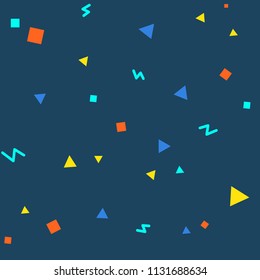 Abstract seamless pattern with geometric shapes. Merry holiday ornament. Suitable for any design object. 