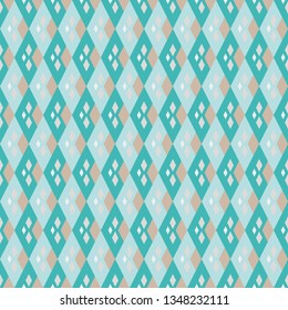 Abstract seamless pattern with geometric shapes