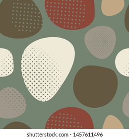 Abstract seamless pattern. Geometric shapes and elements. Colorful trendy seamless pattern