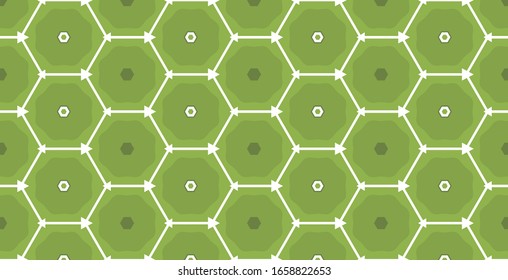 Abstract Seamless Pattern with Geometric Shapes