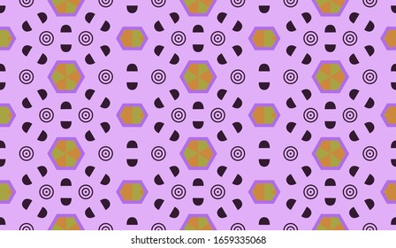 Patrón sin soldadura abstracto con formas geométricas