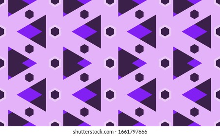 Abstract Seamless Pattern with Geometric Shapes