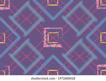 Abstract seamless pattern with geometric shapes. Vector print. Pattern for fabric. EPS-10.
