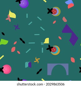 abstract seamless pattern with geometric shapes. vector graphics. textiles,print, wrapping paper.