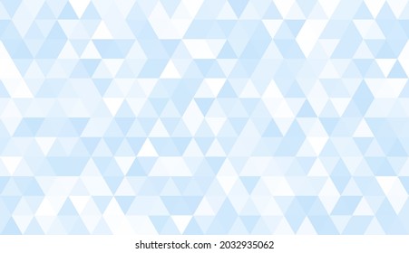 Resumen de un patrón sin fisuras de formas geométricas. Fondo mosaico de triángulos. Triángulos a escala infinita en diferentes tonos azules. Ilustración del vector
